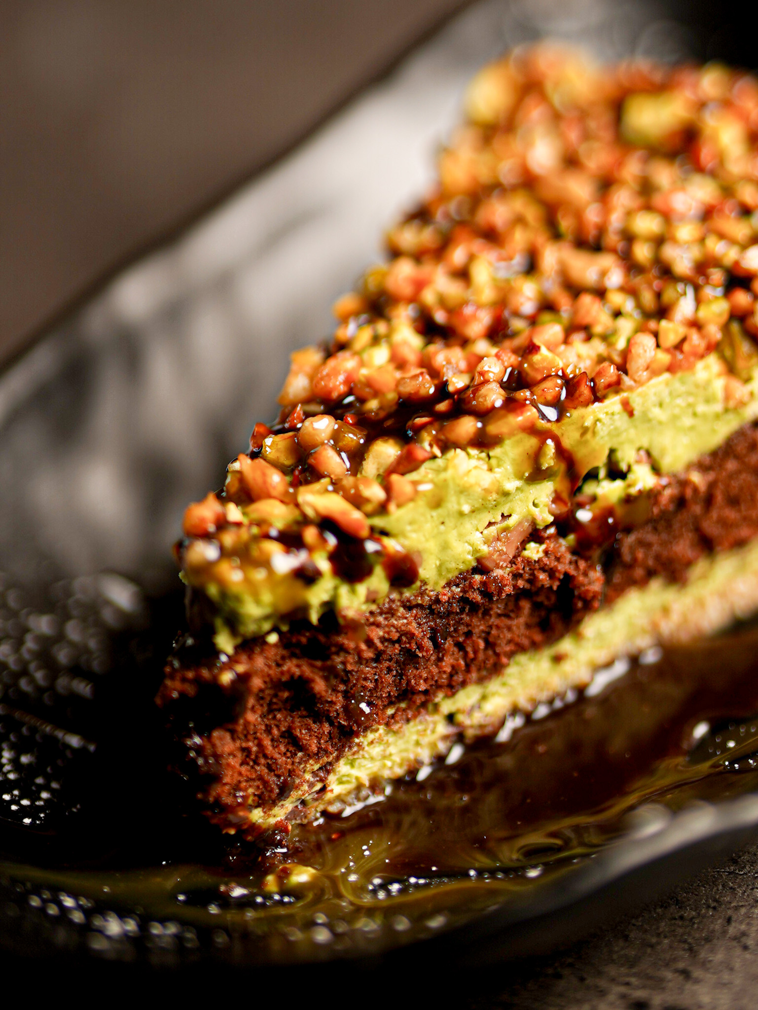 pistache chocolat dessert restaurant italien